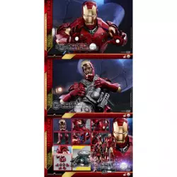 Hot Toys QS012 Iron Man Mark 3 III ( Robert Downey Jr. ) Deluxe Version 1/4th scale Collectible Figure 48.5cm (sealed box)