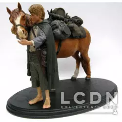 Le Seigneur des Anneaux Samwise Gamgee Samsagace Gamegie avec Bill le poney 1/6 Statue 24cm