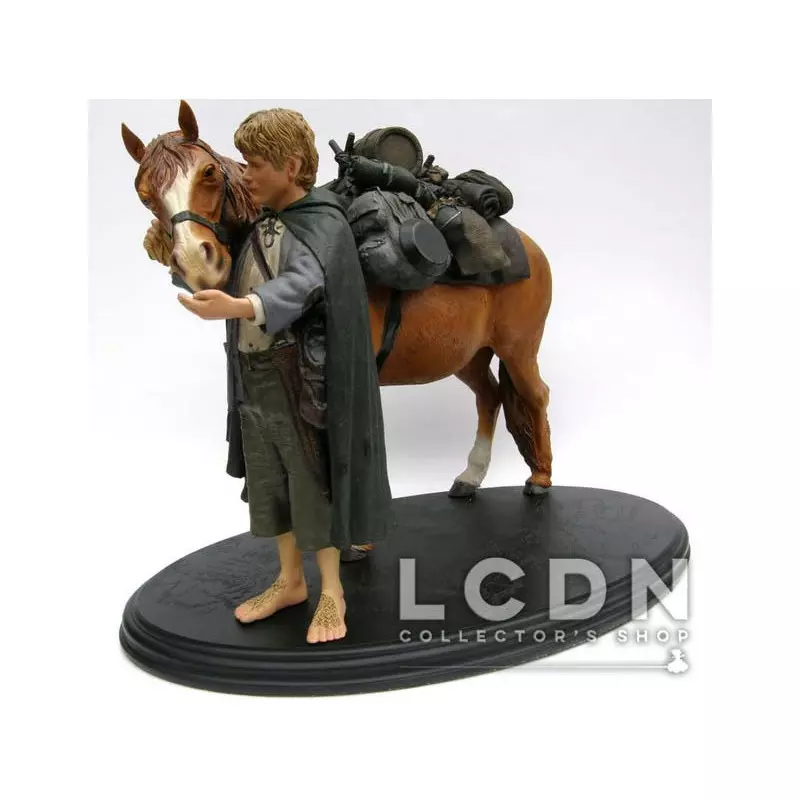 Le Seigneur des Anneaux Samwise Gamgee Samsagace Gamegie avec Bill le poney 1/6 Statue 24cm
