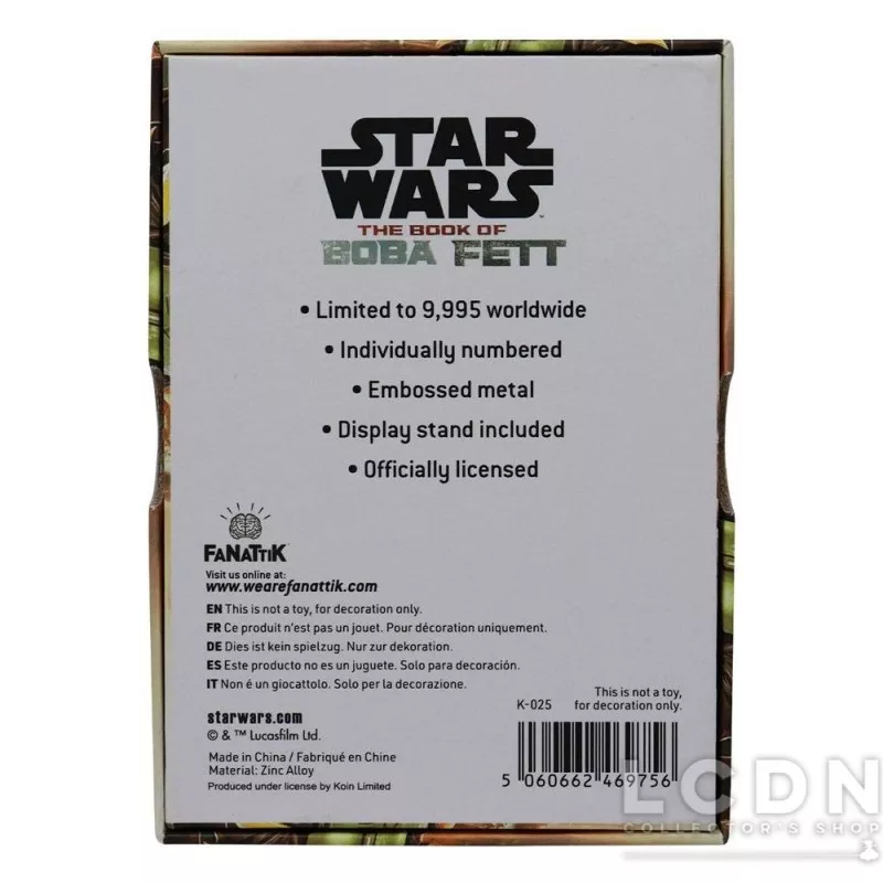 Star Wars Le Livre de Boba Fett (The Book of Boba Fett) Lingot Iconic Scene Collection Limited Edition 7cm