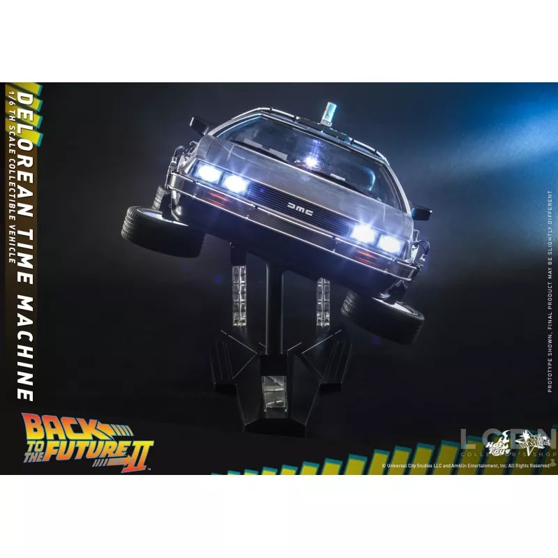 Hot Toys MMS636 Retour vers le Futur 2 II DeLorean Time Machine 1/6 Collectible Véhicule 72cm