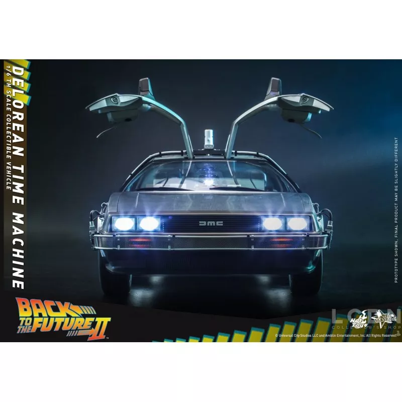 Hot Toys MMS636 Retour vers le Futur 2 II DeLorean Time Machine 1/6 Collectible Véhicule 72cm