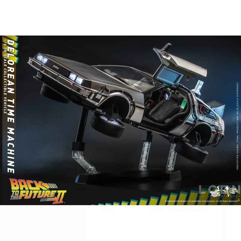 Hot Toys MMS636 Retour vers le Futur 2 II DeLorean Time Machine 1/6 Collectible Véhicule 72cm