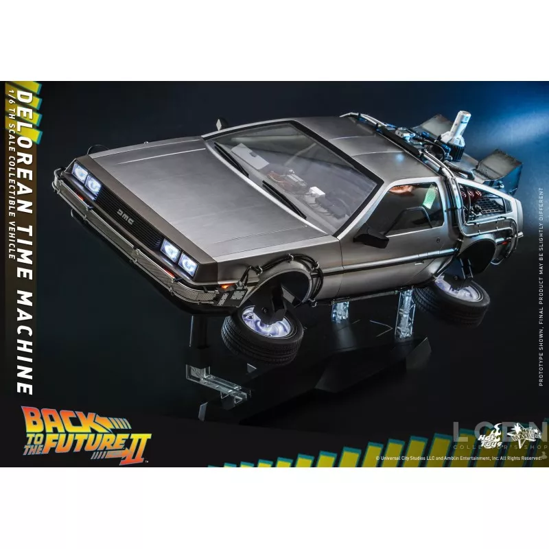 Hot Toys MMS636 Retour vers le Futur 2 II DeLorean Time Machine 1/6 Collectible Véhicule 72cm