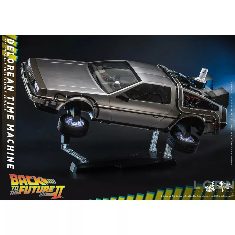 Hot Toys MMS636 Retour vers le Futur 2 II DeLorean Time Machine 1/6 Collectible Véhicule 72cm