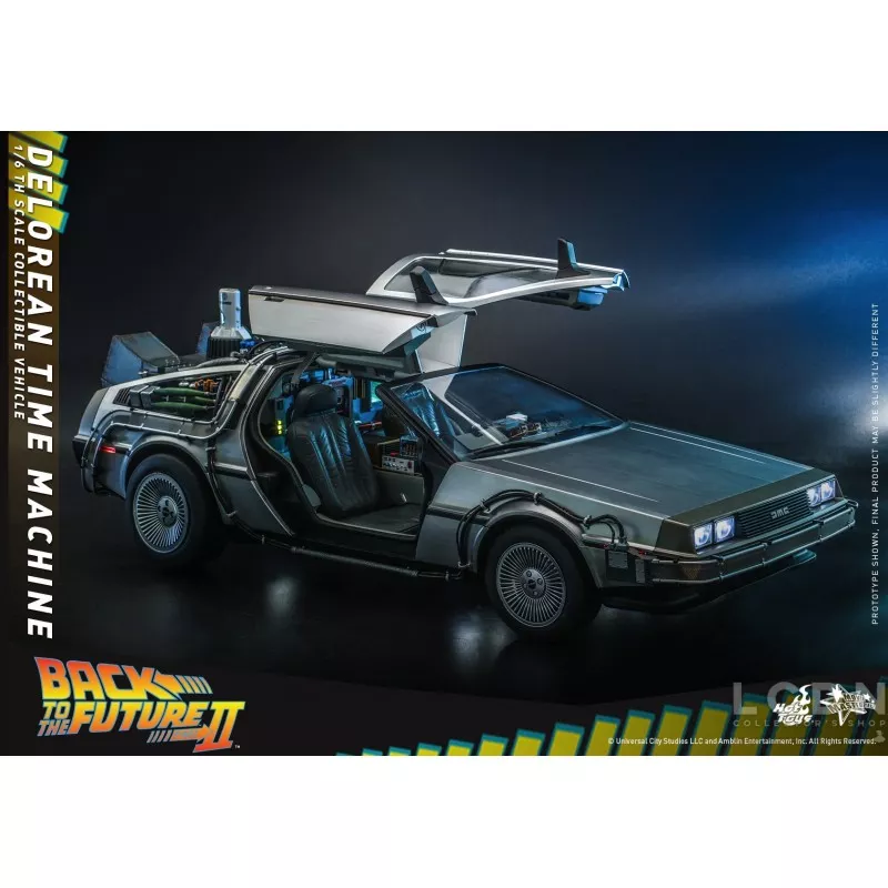 Hot Toys MMS636 Retour vers le Futur 2 II DeLorean Time Machine 1/6 Collectible Véhicule 72cm