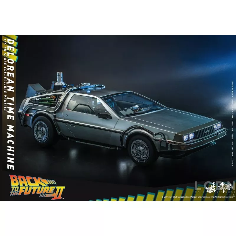 Hot Toys MMS636 Retour vers le Futur 2 II DeLorean Time Machine 1/6 Collectible Véhicule 72cm