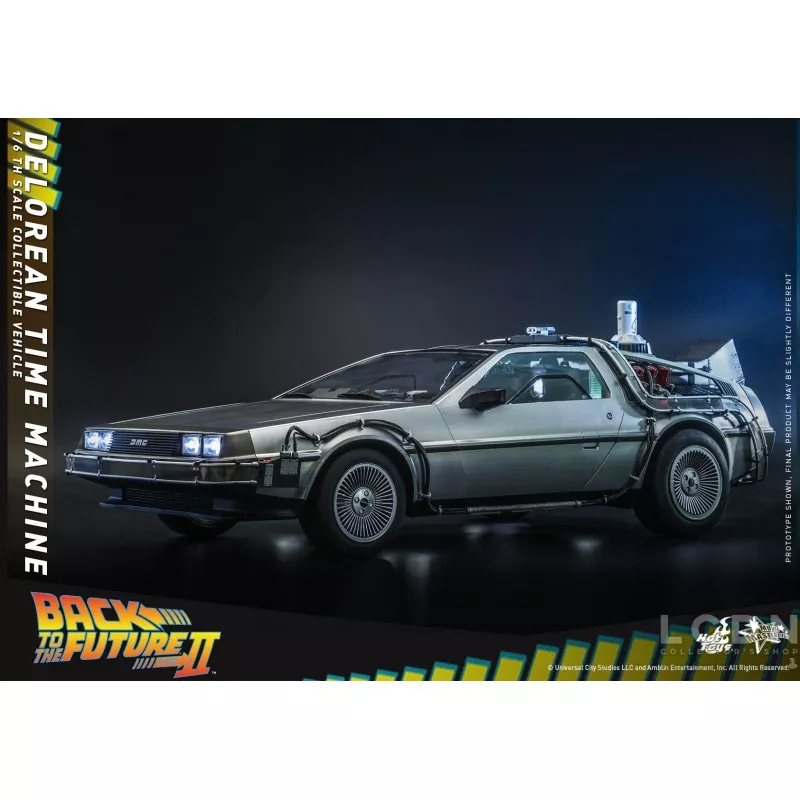 Hot Toys MMS636 Retour vers le Futur 2 II DeLorean Time Machine 1/6 Collectible Véhicule 72cm