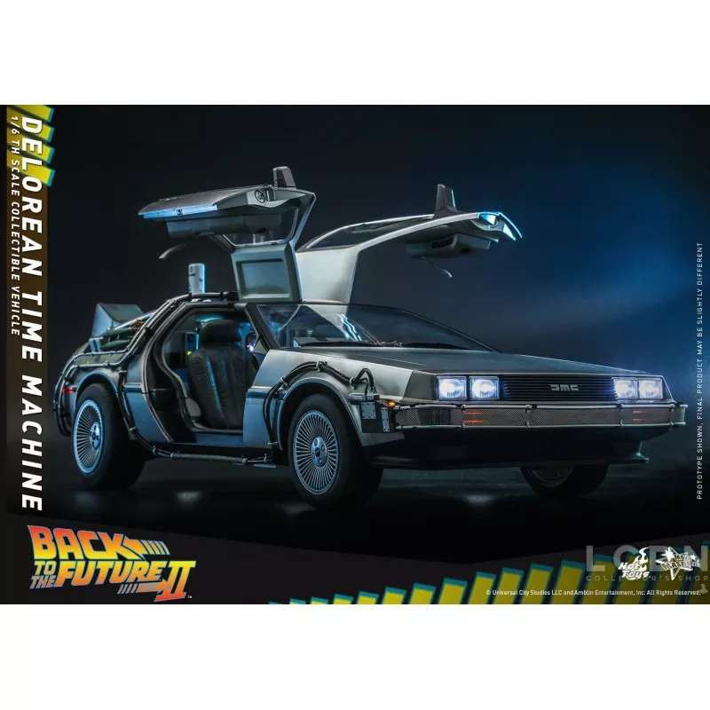Hot Toys MMS636 Retour vers le Futur 2 II DeLorean Time Machine 1/6 Collectible Véhicule 72cm