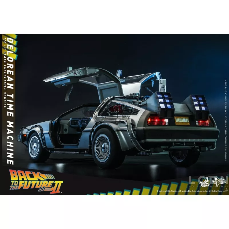 Hot Toys MMS636 Retour vers le Futur 2 II DeLorean Time Machine 1/6 Collectible Véhicule 72cm