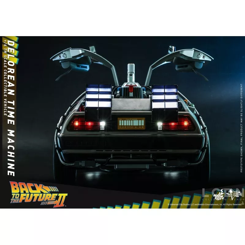 Hot Toys MMS636 Retour vers le Futur 2 II DeLorean Time Machine 1/6 Collectible Véhicule 72cm