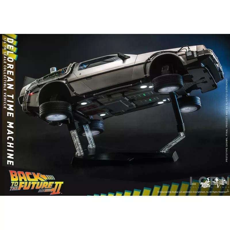 Hot Toys MMS636 Retour vers le Futur 2 II DeLorean Time Machine 1/6 Collectible Véhicule 72cm