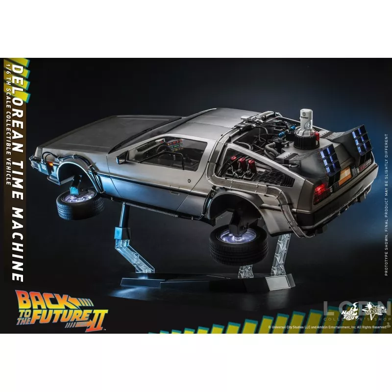 Hot Toys MMS636 Retour vers le Futur 2 II DeLorean Time Machine 1/6 Collectible Véhicule 72cm