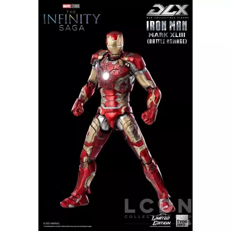 Infinity Saga Action Figure 1/12 DLX Iron Man Mark 43 (Battle Damage) Limited Edition 17cm