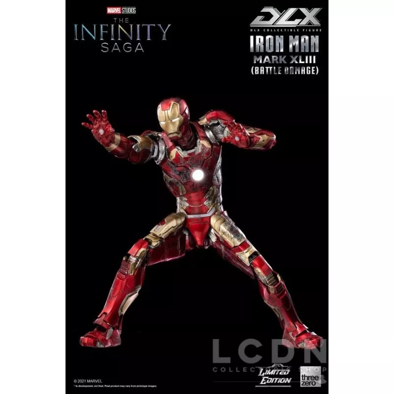 Infinity Saga Action Figure 1/12 DLX Iron Man Mark 43 (Battle Damage) Limited Edition 17cm