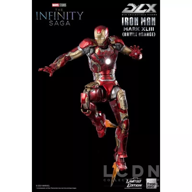 Infinity Saga Action Figure 1/12 DLX Iron Man Mark 43 (Battle Damage) Limited Edition 17cm