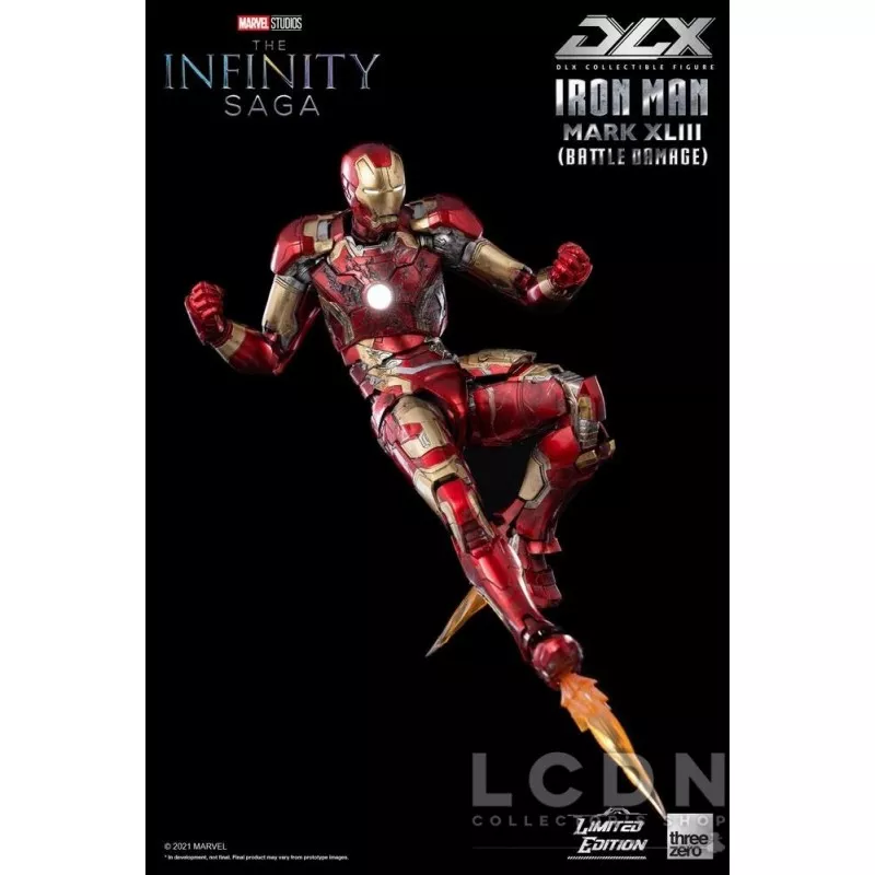 Infinity Saga Action Figure 1/12 DLX Iron Man Mark 43 (Battle Damage) Limited Edition 17cm