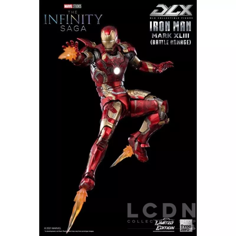 Infinity Saga Action Figure 1/12 DLX Iron Man Mark 43 (Battle Damage) Limited Edition 17cm