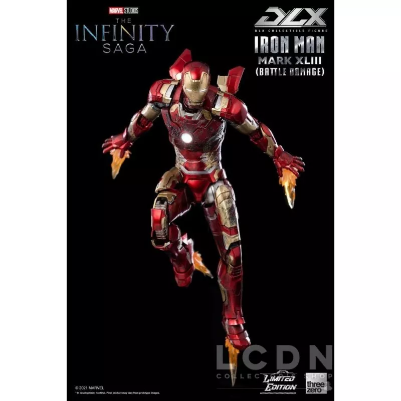Infinity Saga Action Figure 1/12 DLX Iron Man Mark 43 (Battle Damage) Limited Edition 17cm