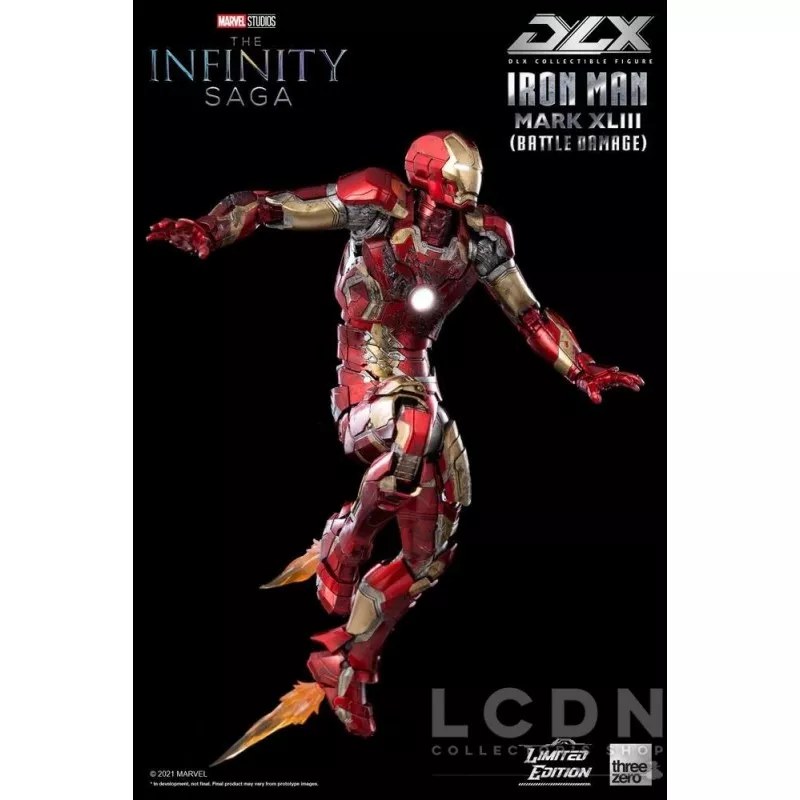Infinity Saga Action Figure 1/12 DLX Iron Man Mark 43 (Battle Damage) Limited Edition 17cm