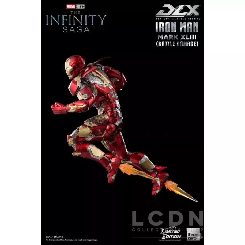 Infinity Saga Action Figure 1/12 DLX Iron Man Mark 43 (Battle Damage) Limited Edition 17cm