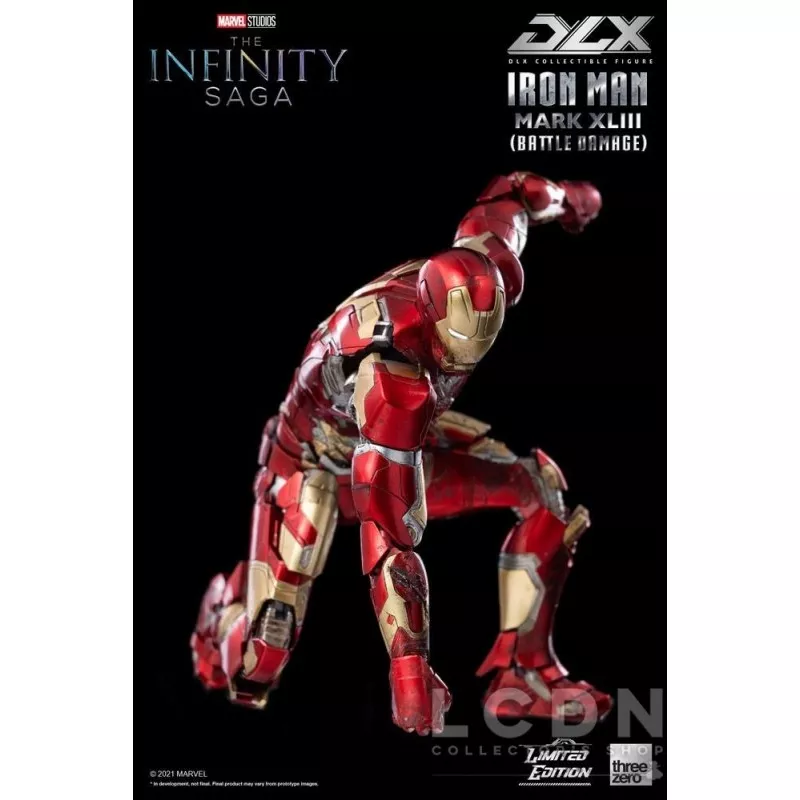 Infinity Saga Action Figure 1/12 DLX Iron Man Mark 43 (Battle Damage) Limited Edition 17cm