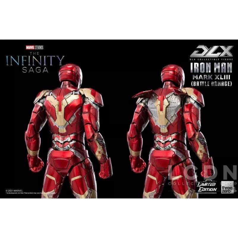 Infinity Saga Action Figure 1/12 DLX Iron Man Mark 43 (Battle Damage) Limited Edition 17cm