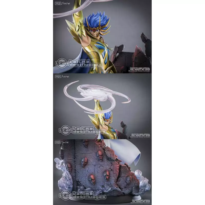Saint Seiya Chevalier d&#039;Or du Cancer Masque de Mort HQS Statue Tsume Art 46cm (Modèle exposé)