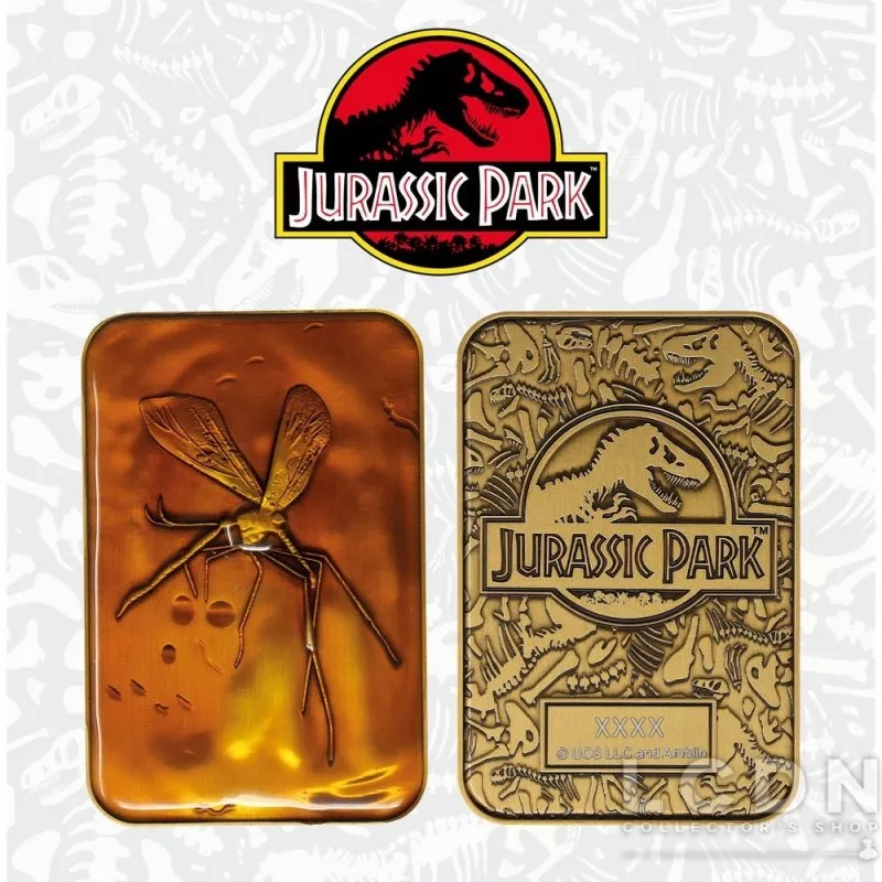 Jurassic Park Lingot de collection Mosquito in Amber Limited Edition 7cm