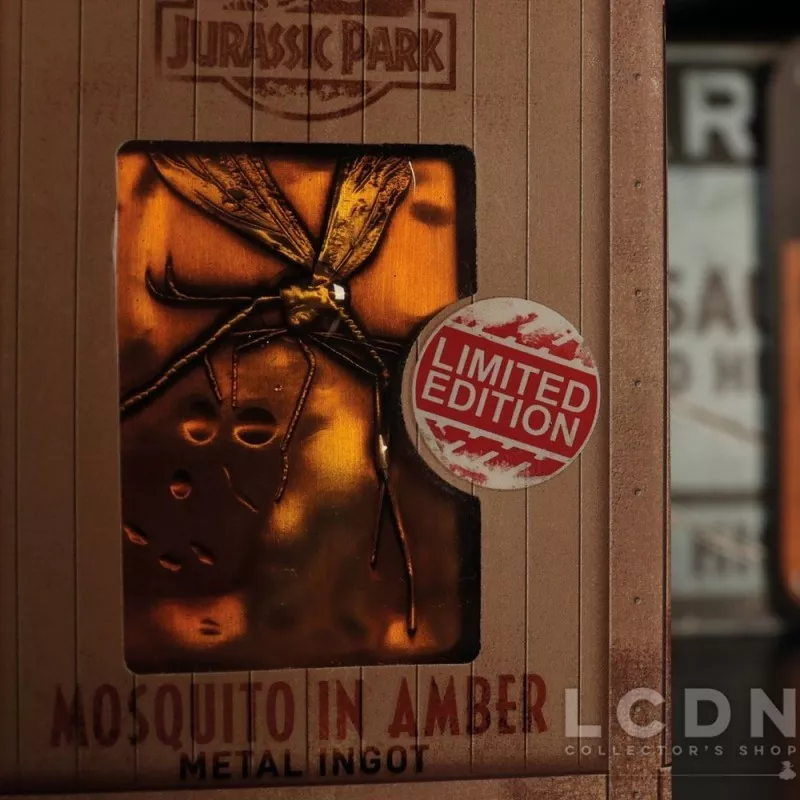 Jurassic Park Lingot de collection Mosquito in Amber Limited Edition 7cm