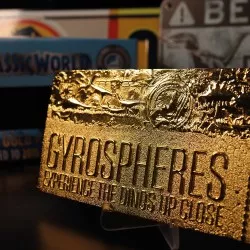 Jurassic World Replica Ticket Gyrosphere (Gold Plated) 16cm