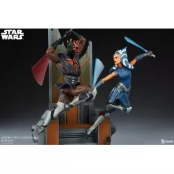 Star Wars: The Clone Wars Statue Diorama Ahsoka Tano vs Darth Maul 51cm