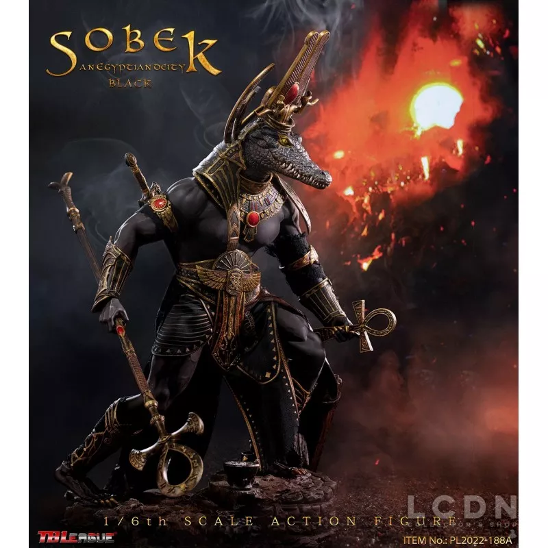 TBLeague 1/6 PL2022-188A Egyptian Deity Sobek Black Version