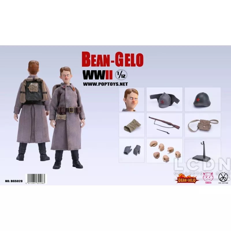 POPTOYS 1/12 Bean Gelo 第八弾 WW2 Bruno POPTOYS BEAN GELO WWII Bruno BGS032 1/12 Scale Action Figure