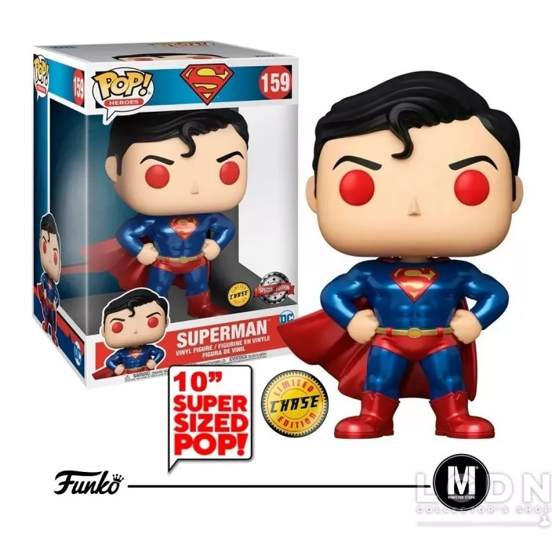 Superman Super Sized Pop! Heroes Superman Metallic Exclusive