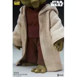 Star Wars The Clone Wars Collectible Action Figurine 1/6 Yoda 14cm