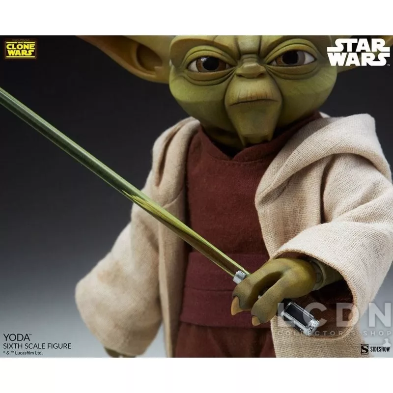 Star Wars The Clone Wars Collectible Action Figurine 1/6 Yoda 14cm