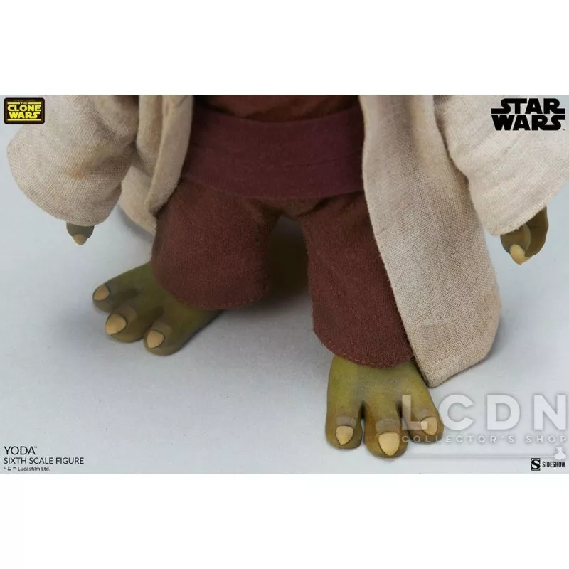 Star Wars The Clone Wars Collectible Action Figurine 1/6 Yoda 14cm