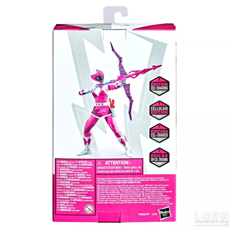 Power Rangers Lightning Collection Action Figurine Cel-Shaded Mighty Morphin Pink Ranger 15cm