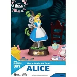Alice au pays des merveilles statuette PVC Mini Diorama Stage Alice 10 cm