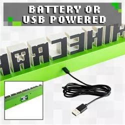 Minecraft Lampe Logo 41cm