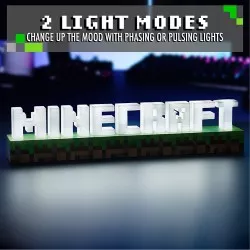Minecraft Lampe Logo 41cm