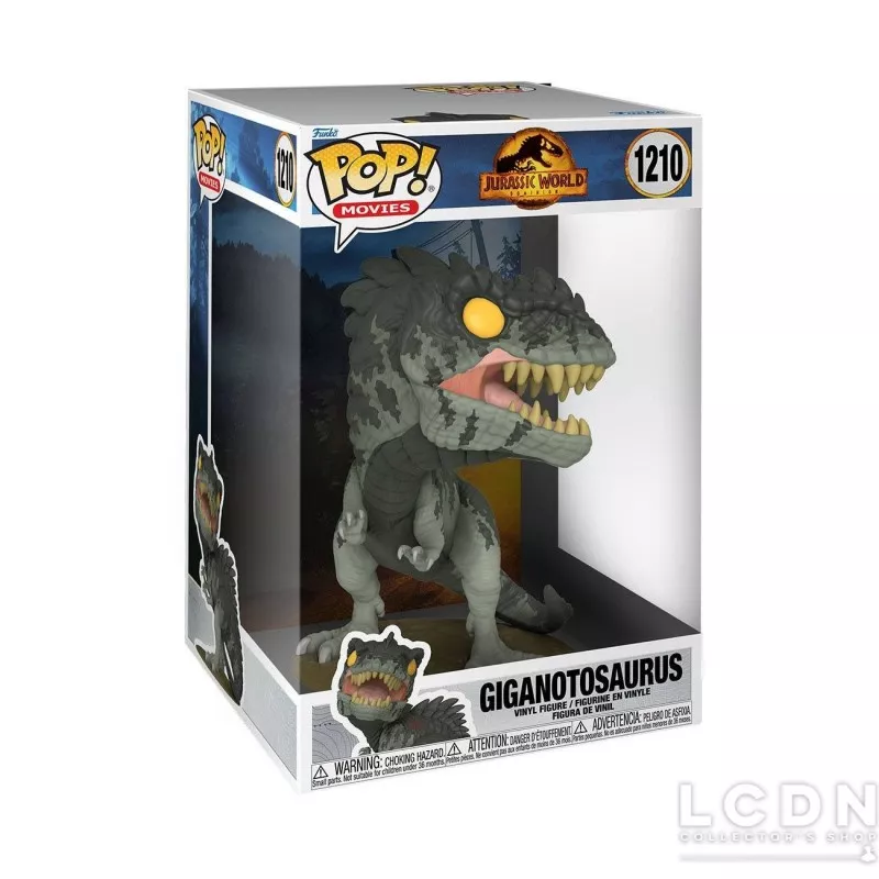 Jurassic World 3 : Le Monde d&#039;après Super Sized Jumbo POP! Vinyl figurine Giganotosaurus 25 cm n°1210