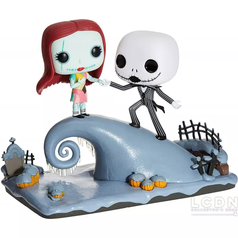 L'Étrange Noël de Mr. Jack POP! Movie Moments Under the Moonlight Pack de 2  Vinyl Figurines Jack & Sally 10cm n°458