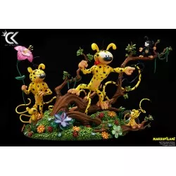 Marsupilami Statue 1/6 Famille Marsupilami (Bibi, Bibu, Bobo) 28cm (Modèle d'exposition)
