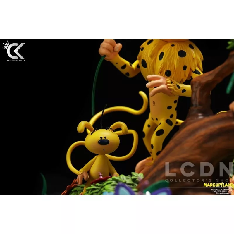 Marsupilami Statue 1/6 Famille Marsupilami (Bibi, Bibu, Bobo) 28cm (Modèle d&#039;exposition)