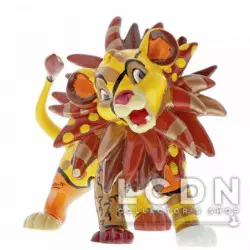 Disney By Romero Britto The Lion King Simba Resin Mini Figurine 7cm