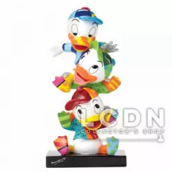 Disney By Romero Britto La Bande à Picsou ( Ducktales ) Riri, Fifi et Loulou ( Huey, Dewey and Louie ) Statue résine 21cm