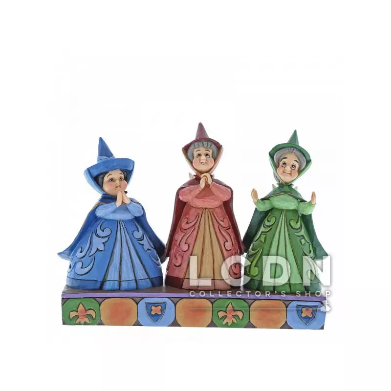 Disney Traditions Jim Shore La Belle au Bois Dormant ( Sleeping Beauty ) Royal Guests Les trois Fées Statue résine