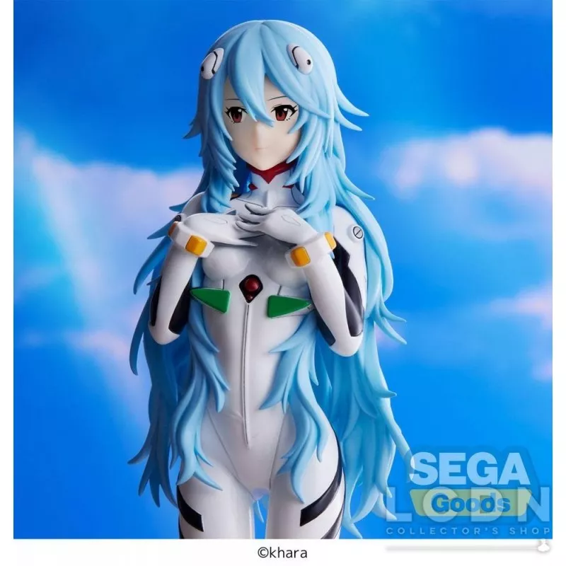 EVANGELION: 3.0+1.0 Thrice Upon a Time Statue SPM Rei Ayanami Long Hair Ver. 21cm